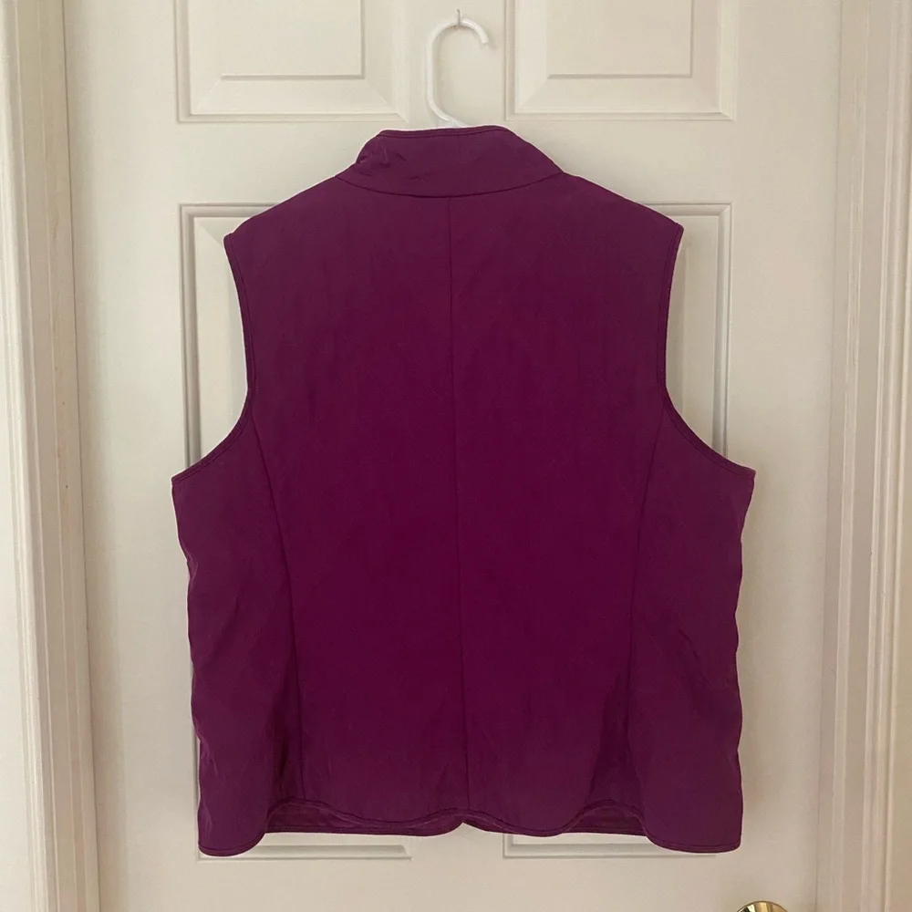 Talbots Purple Quilted Vest
